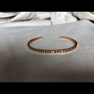 MantraBand Neverless She Persisted gold bracelet